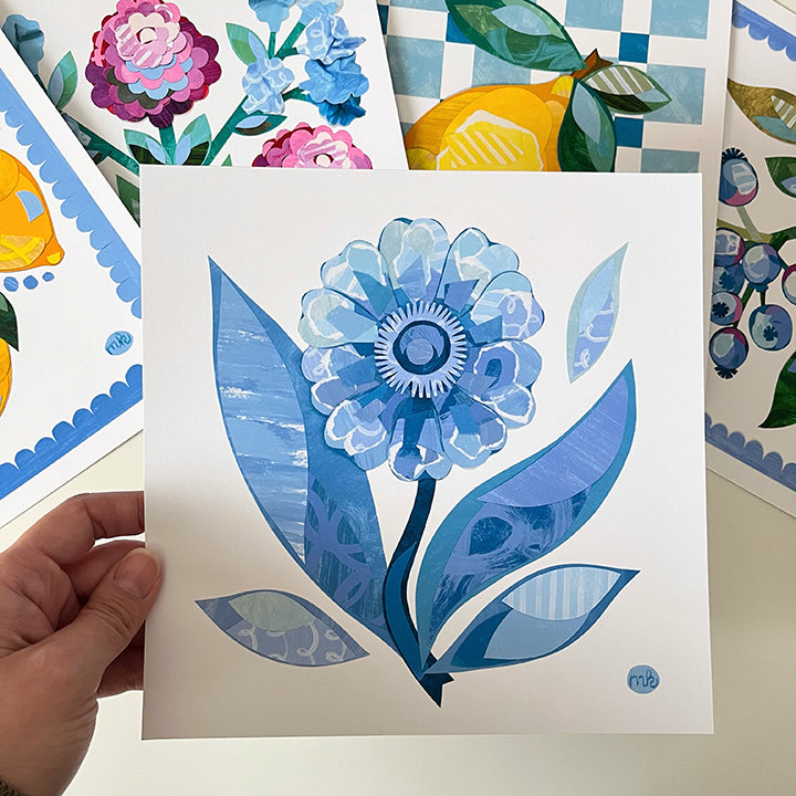 "Bloom in Blue" | print