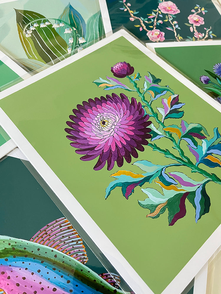 "Chrysanthemums" | art print