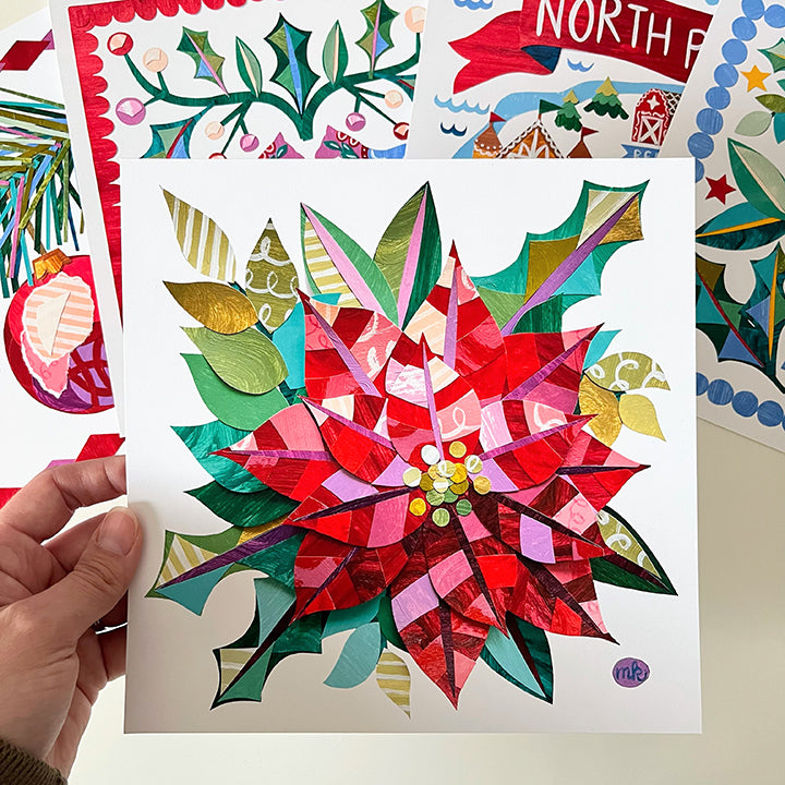 "Poinsettia Petals" | print