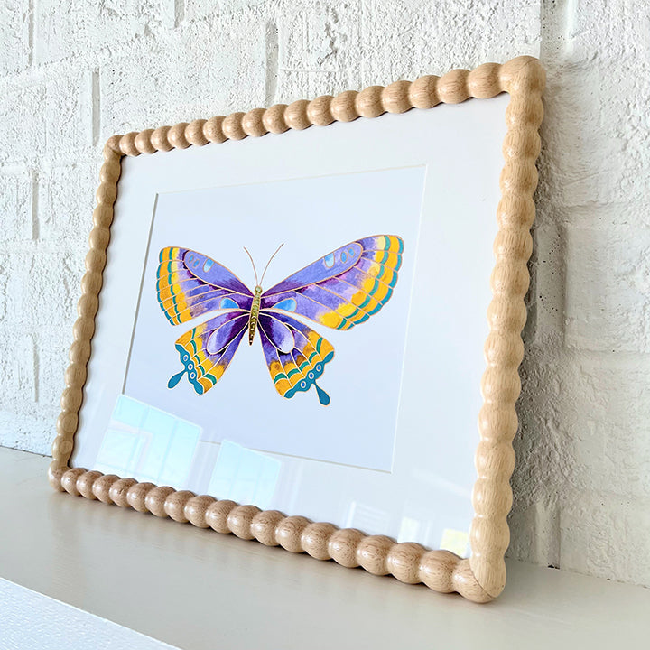 "Violet" | hand-embellished art print
