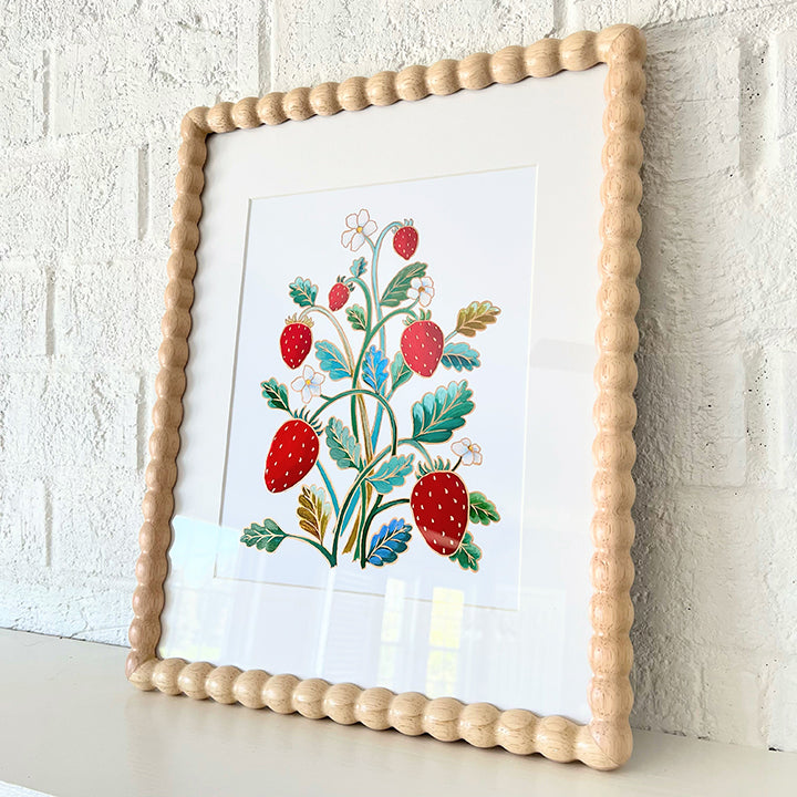 "Berry Ripe" | hand-embellished art print