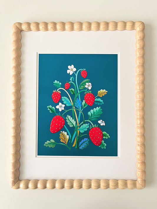 "Strawberry Study" | art print