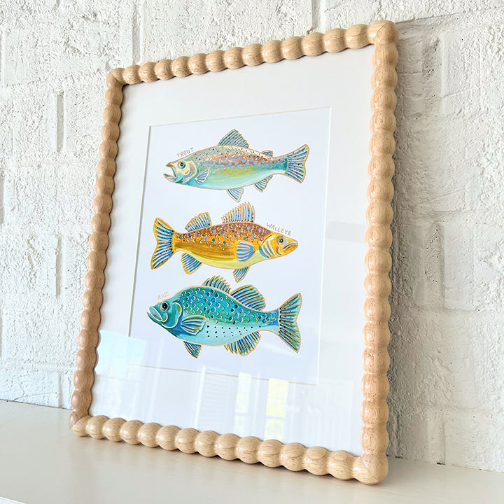 "Gill Gang" | hand-embellished art print