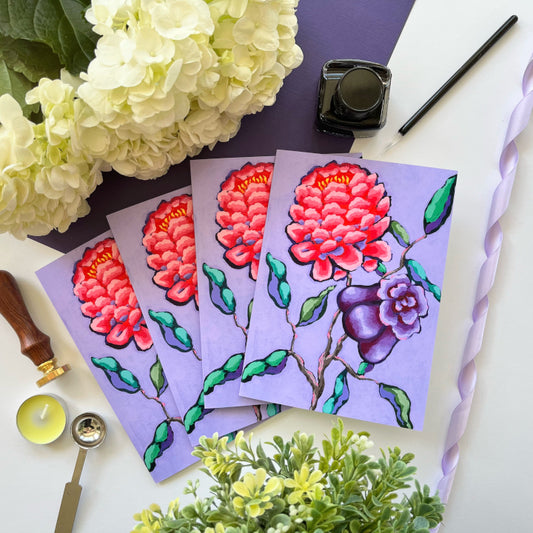 "A Little More Lipstick" Greeting Cards | Set of 4