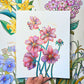 Birth Flower Hand-Embellished Print | October Cosmos