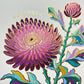 Birth Flower Hand-Embellished Print | November Chrysanthemum