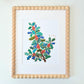 Birth Flower Hand-Embellished Print | December Holly
