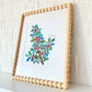 Birth Flower Hand-Embellished Print | December Holly