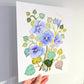 Birth Flower Hand-Embellished Print | February Violets
