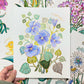 Birth Flower Hand-Embellished Print | February Violets