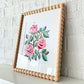 Birth Flower Hand-Embellished Print | June Roses