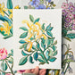 Birth Flower Hand-Embellished Print | June Honeysuckle