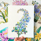 Birth Flower Hand-Embellished Print | July Larkspur