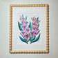 Birth Flower Hand-Embellished Print | August Gladiolus