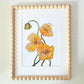 Birth Flower Hand-Embellished Print | August Poppy