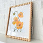 Birth Flower Hand-Embellished Print | August Poppy