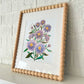 Birth Flower Hand-Embellished Print | September Aster