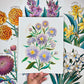 Birth Flower Hand-Embellished Print | September Aster