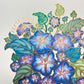 Birth Flower Hand-Embellished Print | September Morning Glory