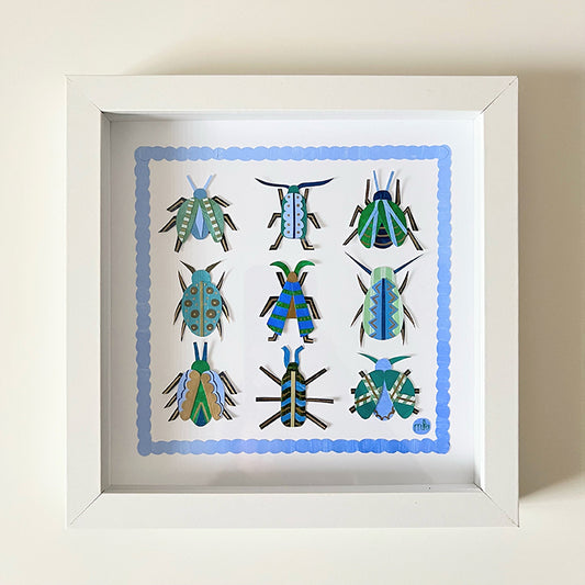 "Bug Out" | original framed collage