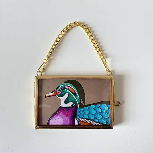 "Woody Wood Duck" | framed mini print