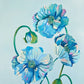 "Indigo Poppies" | art print
