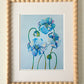 "Indigo Poppies" | art print