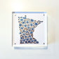 Minnesota acrylic block framed print | "Swedish Blue"