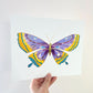 "Violet" | hand-embellished art print