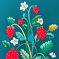 "Strawberry Study" | art print