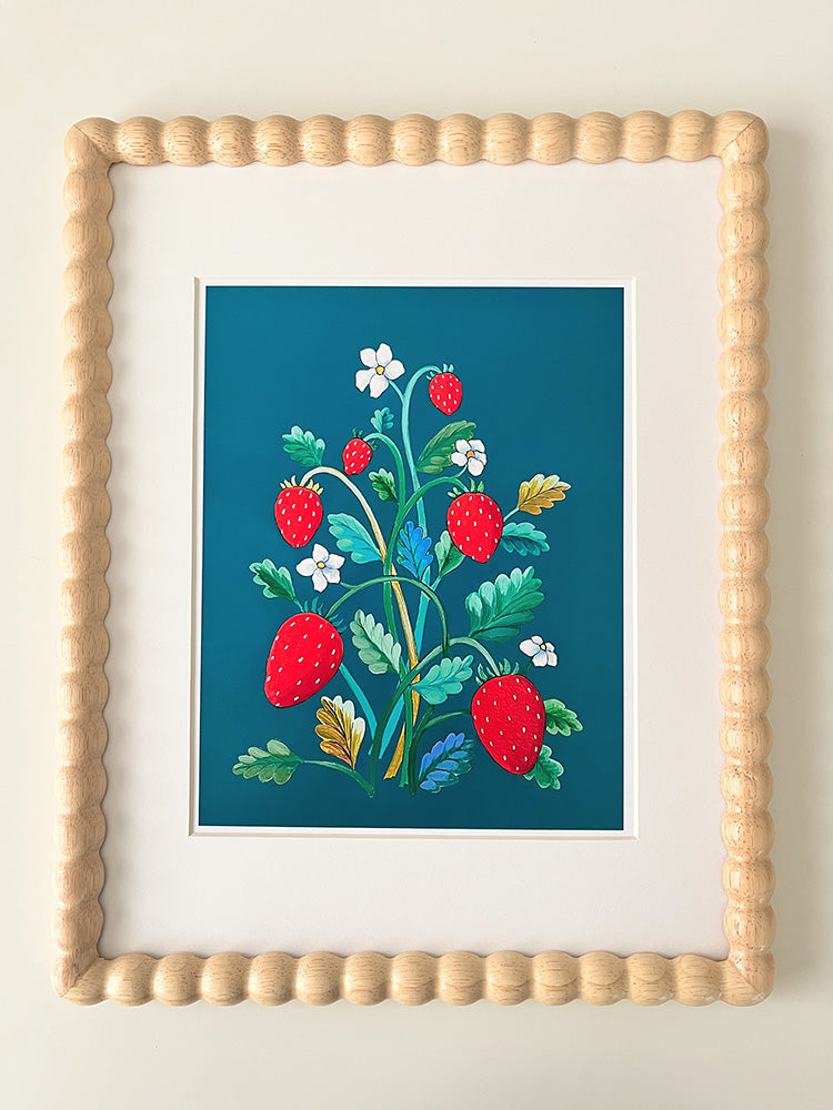 "Strawberry Study" | art print