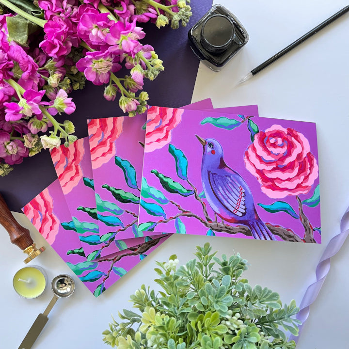 "Curtsy to the Queen" Greeting Cards | Set of 4